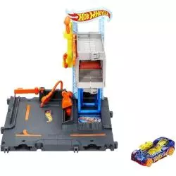 RAJDOWY WARSZTAT Z SAMOCHODZIKIEM HOT WHEELS CITY 4+ - Mattel