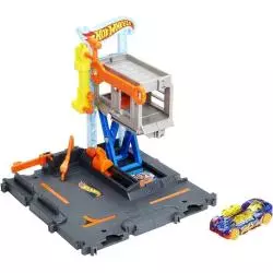 RAJDOWY WARSZTAT Z SAMOCHODZIKIEM HOT WHEELS CITY 4+ - Mattel