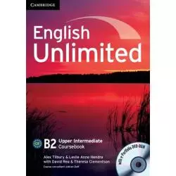 ENGLISH UNLIMITED B2 UPPER INTERMEDIATE COURESBOOK + DVD Alex Tilbury - Cambridge University Press