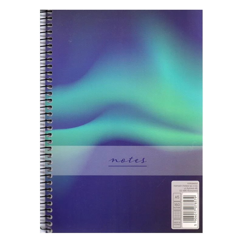 KOŁOZESZYT W KRATKĘ 160 KARTEK A5 - Hamelin