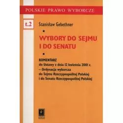 WYBORY DO SEJMU I DO SENATU KOMENTARZ 2 Stanisław Gebethner - Scholar