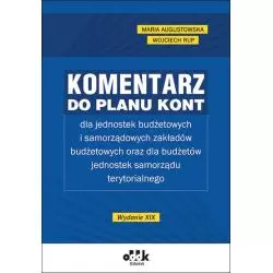 KOMENTARZ DO PLANU KONT DLA JEDNOSTEK BUDŻETOWYCH Maria Augustowska - ODDK