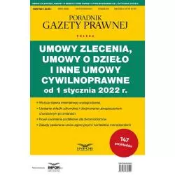 UMOWY ZLECENIA, UMOWY O DZIEŁO I INNE UMOWY CYWILNOPRAWNE OD 1 STYCZNIA 2022 R. - Infor