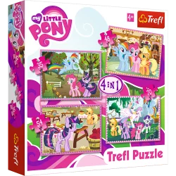 WAKACJE KUCYKÓW MY LITTLE PONY PUZZLE 4W1 35+48+54+70 ELEMENTÓW 4+ - Trefl