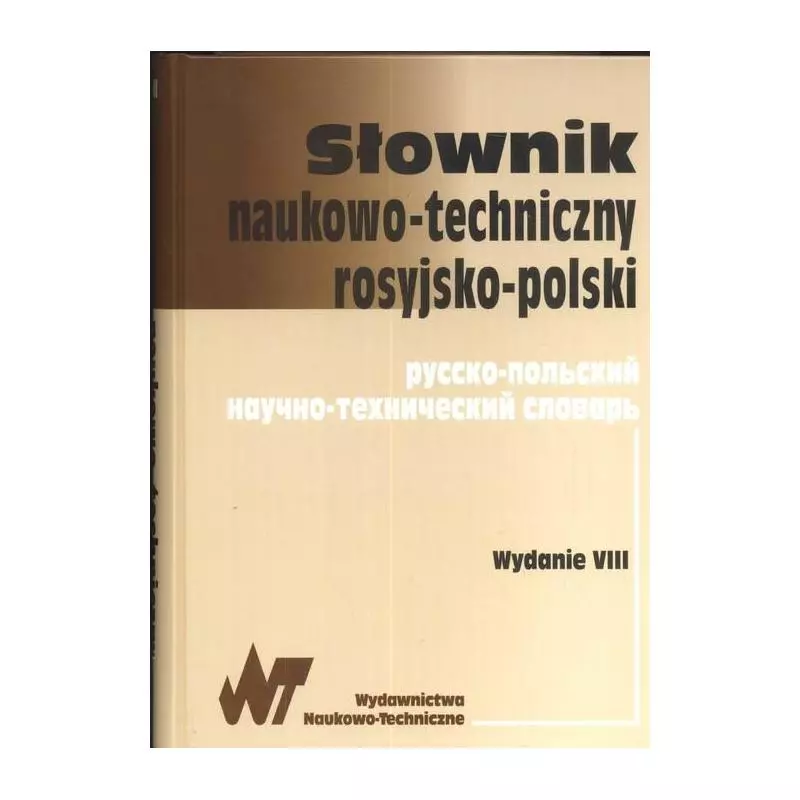 SŁOWNIK NAUKOWO-TECHNICZNY ROSYJSKO-POLSKI - WNT