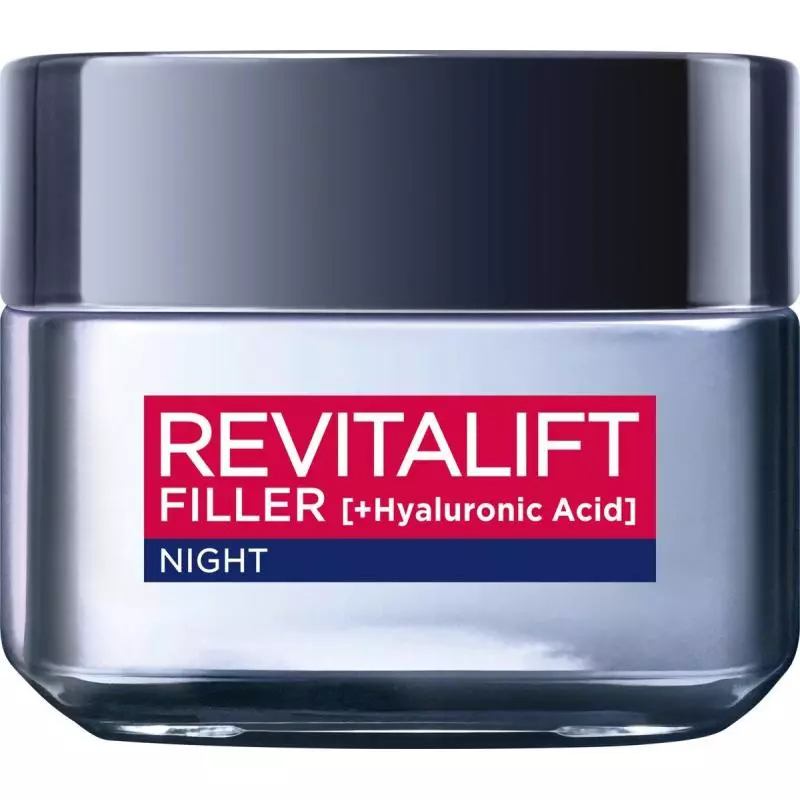 LOREAL REVITALIFT FILLER + KWAS HIALURONOWY INTENSYWNIE WYPEŁNIAJĄCY KREM ANTI-AGE NA NOC 50ML - Loreal