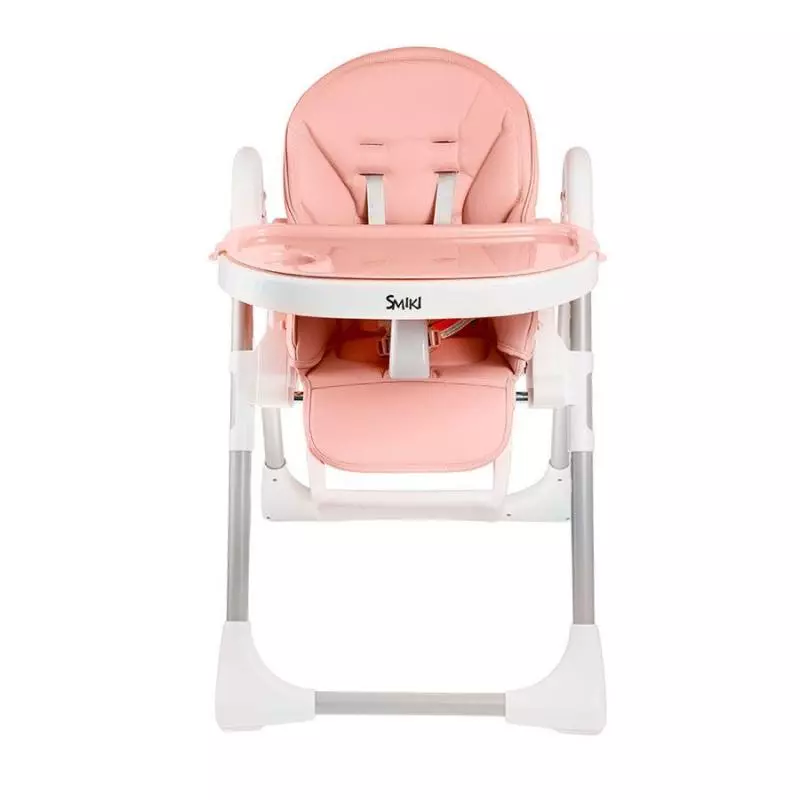 KRZESEŁKO DO KARMIENIA REGULOWANE RÓŻOWE JASNE 6-36M - Smiki