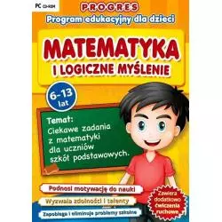 PROGRES MATEMATYKA I LOGICZNE MYŚLENIE 6-13 LAT PC DVD-ROM - L.K. Avalon