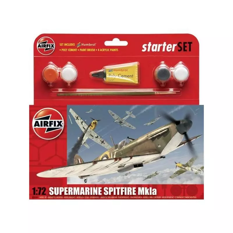 MODEL DO SKEJENIA SUPERMARINE SPITFIRE MK.LA 8+ - Airfix