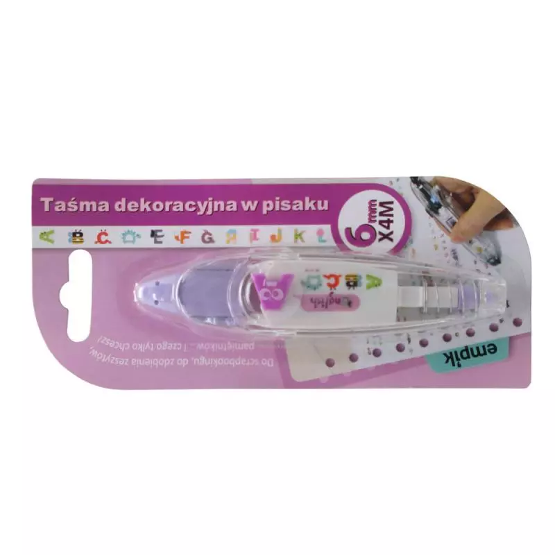 TAŚMA DEKORACYJNA W PISAKU LITERKI - Panon