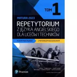 REPETYTORIUM Z JĘZYKA ANGIELSKIEGO DLA LICEÓW I TECHNIKÓW 1 MATURA 2023 POZIOM PODSTAWOWY Z MATERIAŁEM ROZSZERZONYM Sue K...