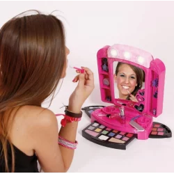 LUSTERKO I KOSMETYKI DO MAKIJAŻU ZESTAW KRETYWNY CRAZY CHIC - Clementoni