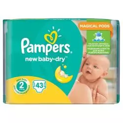 PIELUCHY PAMPERS NEW BABY-DRY 43 SZT. ROZMIAR 2 - Procter & Gamble
