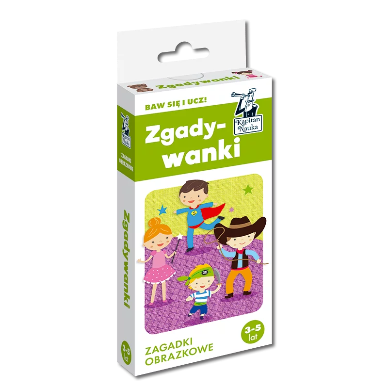 ZGADYWANKI ZAGADKI OBRAZKOWE KAPITAN NAUKA 3-5 LAT - Edgard