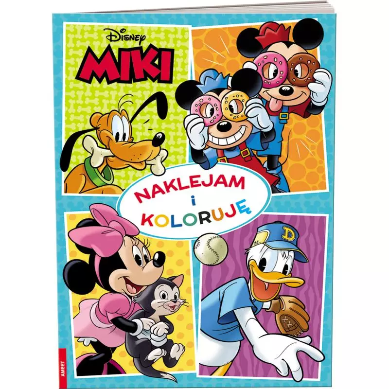 DISNEY MIKI NAKLEJAM I KOLORUJĘ - Ameet