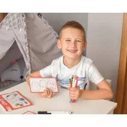 LITERY PISZĘ I ZMAZUJĘ KAPITAN NAUKA 3-6 LAT - Edgard