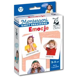 EMOCJE MONTESSORI KARTY OBRAZKOWE KAPITAN NAUKA 2-5 LAT - Edgard