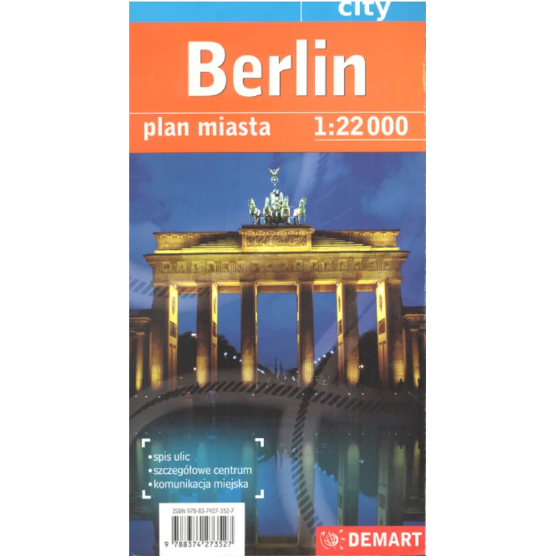 BERLIN PLAN MIASTA 1 : 22 000 - Demart