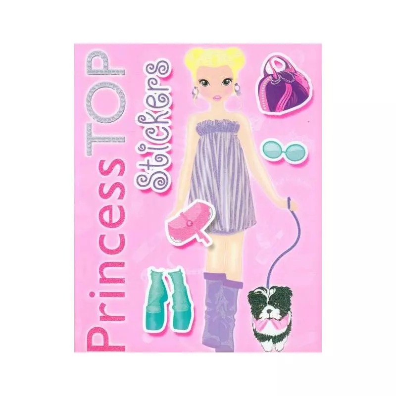 PRINCESS TOP STICKERS. KOLOROWANKA Z NAKLEJKAMI - Olesiejuk