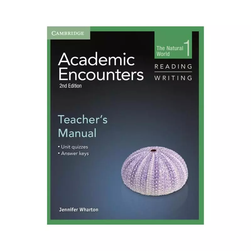ACADEMIC ENCOUNTERS TEACHERS MANUAL Jennifer Wharton - Cambridge University Press