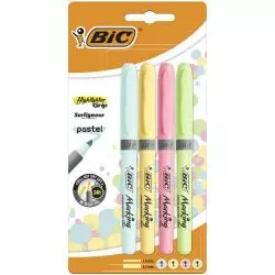 ZAKREŚLACZ HIGHLIGHTER GRIP 4 KOLORY BIC - BiC