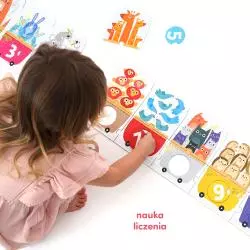 POCIĄG DO LICZENIA PUZZLE Z DZIURKĄ CZUCZU 3+ - Bright Junior Media