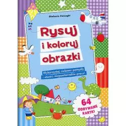 RYSUJ I KOLORUJ OBRAZKI. 64 ODRYWANE KARTKI - Olesiejuk