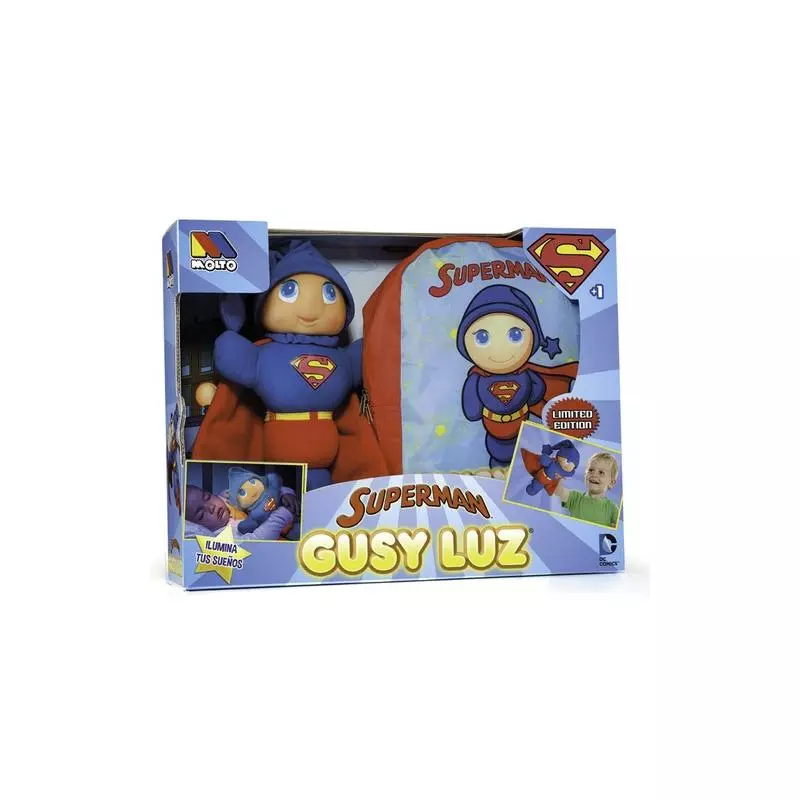 MOLTO PRZYTULANKA GUSY LUZ SUPERMAN + PLECAK 1+ - Gonzo Toys
