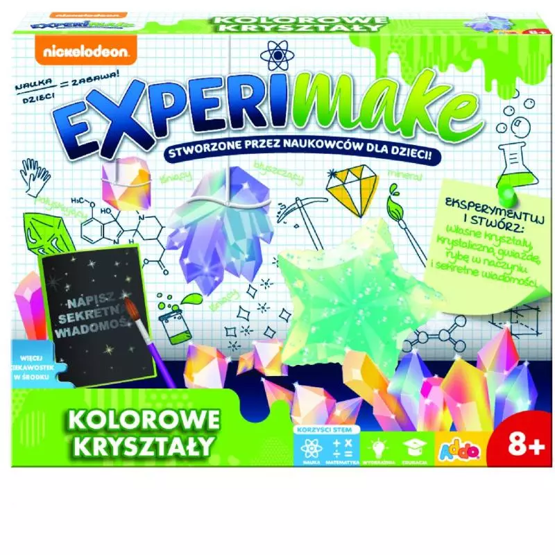 KOLOROWE KRYSZTAŁY EXPERIMAKE 8+ - Addo Play