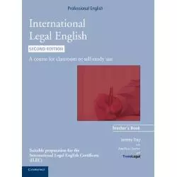 INTERNATIONAL LEGAL ENGLISH. TEACHERS BOOK - Cambridge University Press