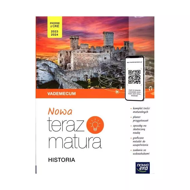 TERAZ MATURA 2023 HISTORIA VADEMECUM Z CYFROWYM WSPOMAGANIEM NAUKI POZIOM ROZSZERZONY - Nowa Era