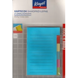 KARTECZKI SAMOPRZYLEPNE Z ZAKŁADKAMI - Joinco