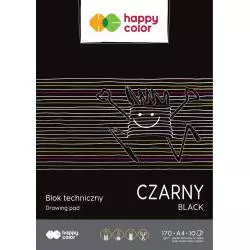 BLOK TECHNICZNY A4 CZARNY 10 KARTEK HAPY COLOR - GDD