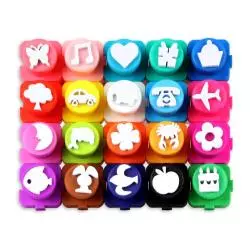 FARBY DO MALOWANIA PALCAMI Z ZABAWNYMI STEMPLAMI 20 KOLORÓW CREADU KIDS 3+ - Panon