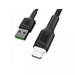 3 X KABEL USB-LIGHTNING 200 CM LED Z SZYBKIM ŁADOWANIE DO APPLE IPHONE GREEN CELL - Green Cell