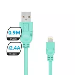 KABEL USB - LIGHTNING APPLE IPHONE 0.9M MIĘTOWY EXC WHIPPY - eXc mobile