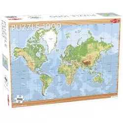 PUZZLE WORLD MAP 1000 ELEMENTÓW - Tactic