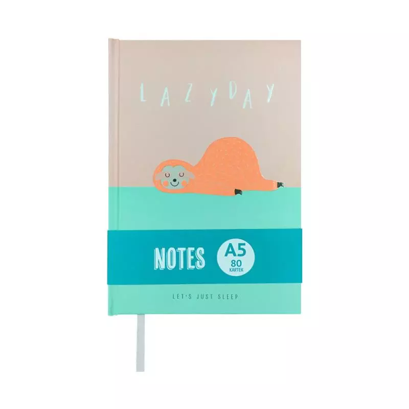 NOTES A5 W KRATKĘ 80 KARTEK LAZY DAY - Panon