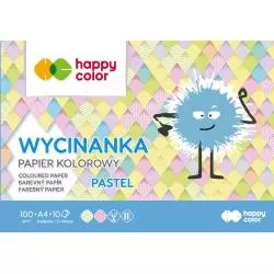 WYCINANKA PAPIER KOLOROWY 10 ARKUSZY A4 - Happy Color
