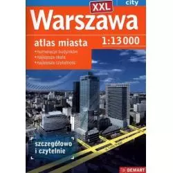 WARSZAWA XXL CITY ATLAS MIASTA 1 : 13 000 - Demart
