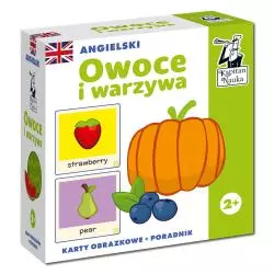 ANGIELSKI OWOCE I WARZYWA KARTY OBRAZKOWE + PORADNIK KAPITAN NAUKA 2+ - Edgard