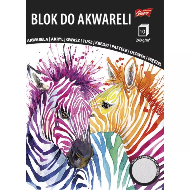 BLOK DO AKWARELI A4 10 KARTEK - St. Majewski