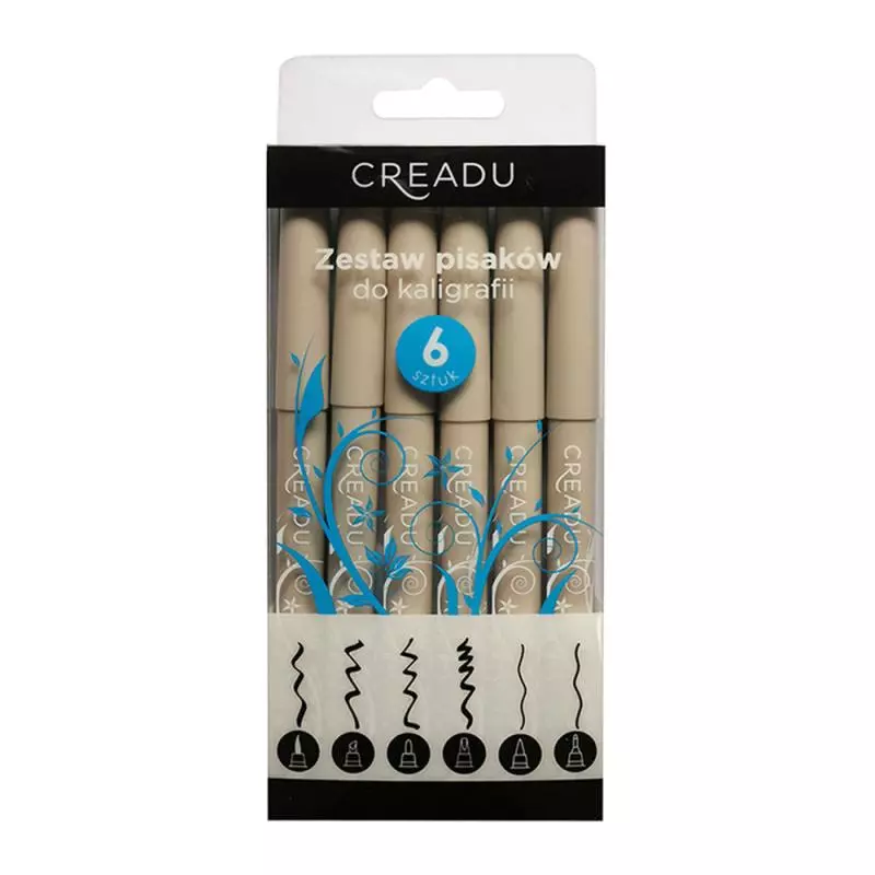 ZESTAW PISAKÓW DO KALIGRAFII 6 SZT. - 
