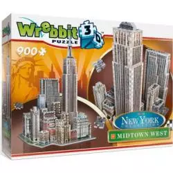 PUZZLE 3D NEW YORK MIDTOWN WEST 900 ELEMENTÓW 14+ - Wrebbit