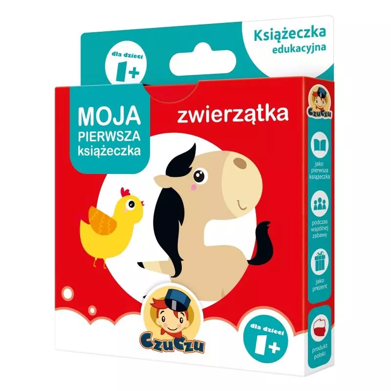 ZWIERZĄTKA. MOJA PIERWSZA KSIĄŻECZKA CZUCZU 1+ - Bright Junior Media