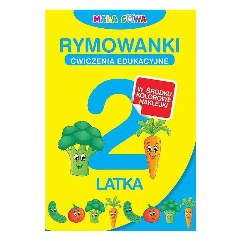 RYMOWANKI 2-LATKA. ĆWICZENIA EDUKACYJNE Z NAKLEJKAMI - Damidos