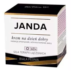 KREM NA DZIEŃ DOBRY REDUKUJĄCY ZMARSZCZKI 50ML BIAŁA PEONIA JANDA 40+ - Janda