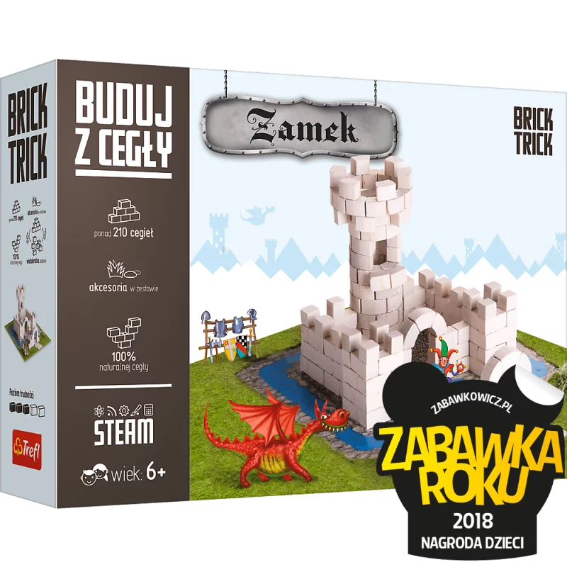 BRICK TRICK BUDUJ Z CEGŁY ZAMEK M 6+ - Trefl