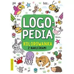 LOGOPEDIA. KOLOROWANKA Z NAKLEJKAMI 4 - Books and Fun