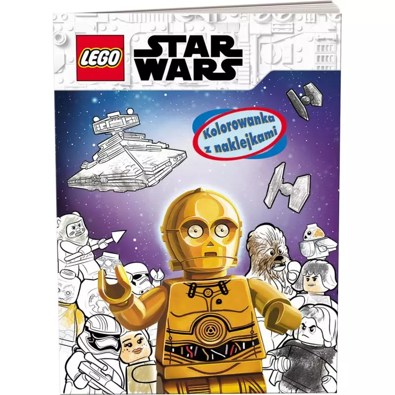 LEGO STAR WARS KOLOROWANKA Z NAKLEJKAMI - Ameet